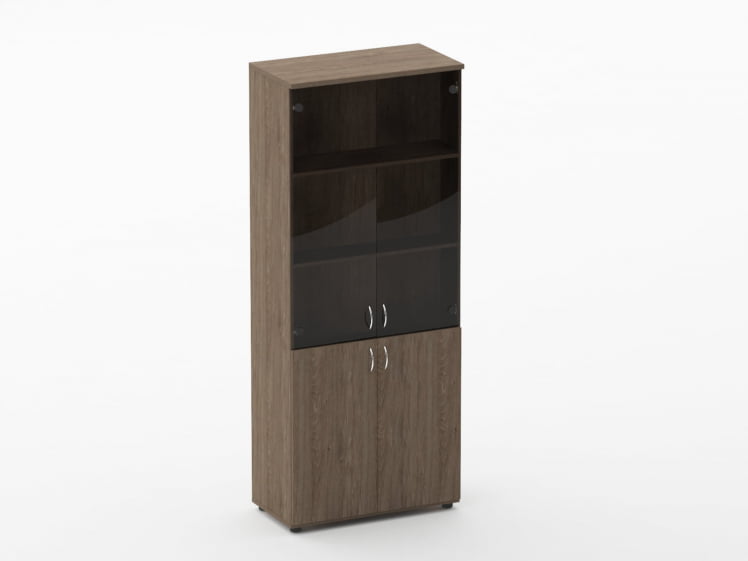 Шкаф высокий со стеклом Twin 16.16.131 Дуб Верцаска_0