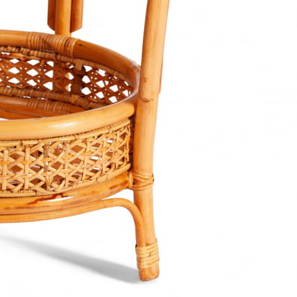 Комплект PELANGI 02/15 ( стол со стеклом + 4 кресла ) [с подушками] ротанг, кресло 65х65х77см, стол диаметр 64х61см, Honey (мед)_4