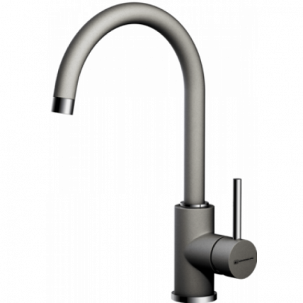 Смеситель Omoikiri Shinagawa-Pl/Латунь/Гранит/Платина_0