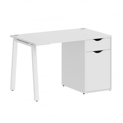 Стол письменный HOME OFFICE VR.SP-3-118.1.A Белый/Белый металл_0