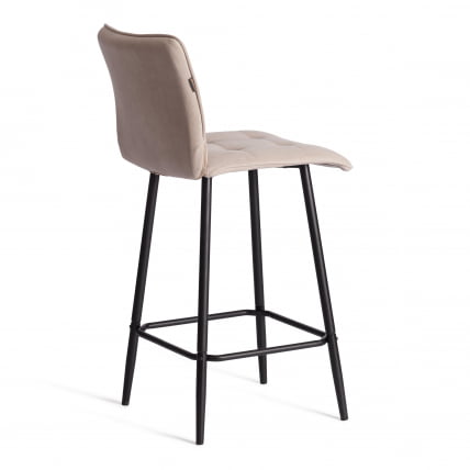 Полубарный стул Bari/Бари велюр, бежевый, 7, 42х55х99 см_2