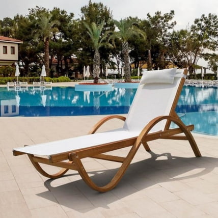 Шезлонг-лежак Мальта AFM-511C White_0