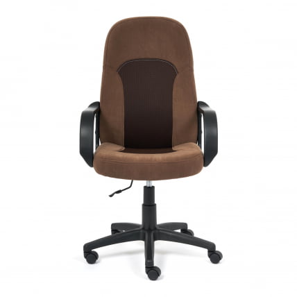 Кресло PARMA флок/ткань, коричневый, 6/TW-24_1