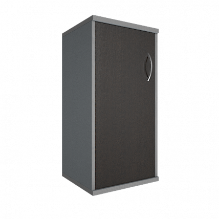 Шкаф низкий узкий левый Riva А.СУ-3.1 Л Венге/Металлик_0