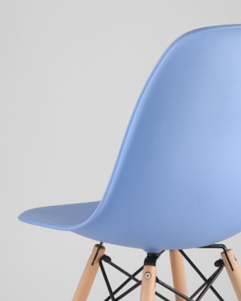 Стул Еамес ДСВ 4 шт. Голубой / Eames DSW_6