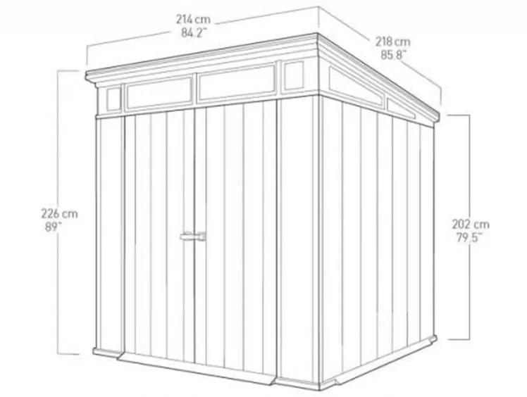 Сарай пластиковый ARTISAN 7x7_6
