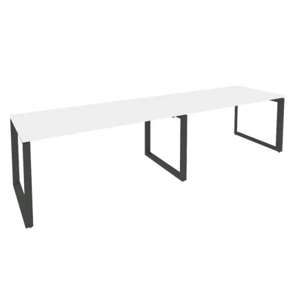 Рабочая станция на О-образном м/к ONIX O.MO-RS-2.4.8 Белый Бриллиант/Антрацит_0