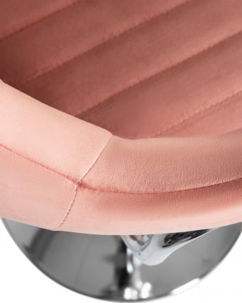 Стул барный DOBRIN CHARLY Пудрово-розовый велюр MJ9-32_7