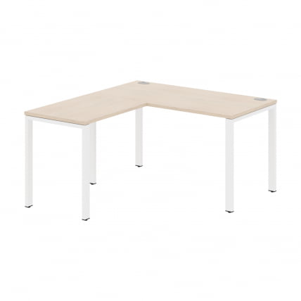 Стол угловой КСТЕН-С60 КСС6CТ 1415 Бук Тиара Белый / XTEN-S60 XS6CT_0