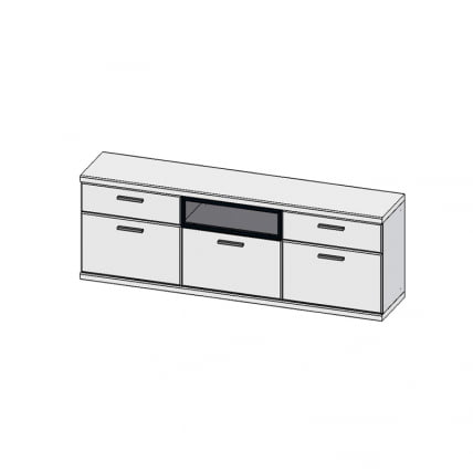 Шкаф навесной Корано Бм.Кор-97 Белый глянец_1