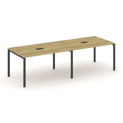 Стол переговорный (2 столешницы) CONCEPT CN.PRG-022 Дуб Винченцо Антрацит_0