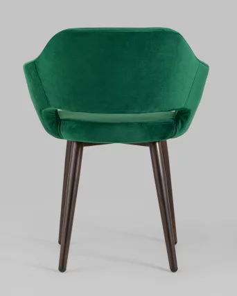 Стул с подлокотниками Саймон велюр Темно-зеленый_4