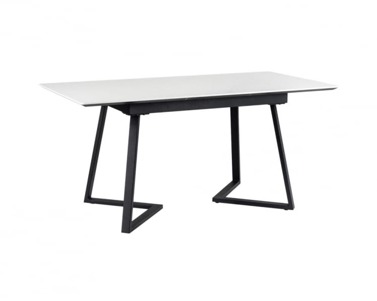 Стол Роналдо раздвиж. 140-180 Светлый мрамор/Бабочка_5