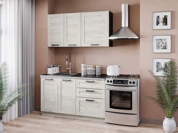 Тумба кухонная 600 Винченца ЛД 234.050.000.051 Черный Дуб Крафт белый_2