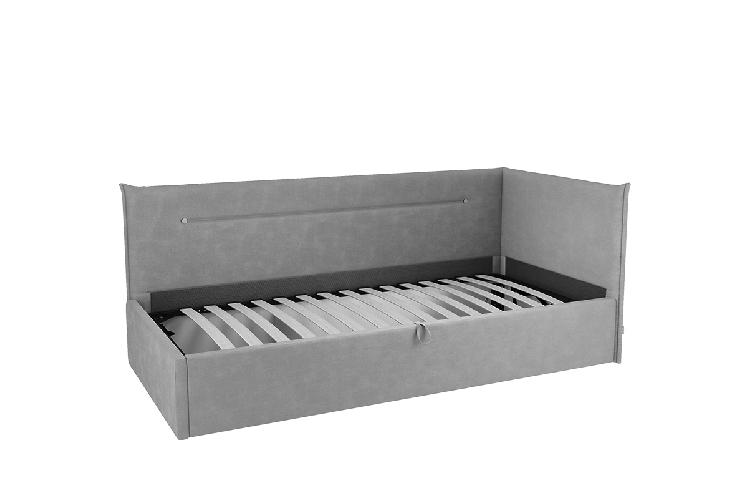 Кровать  0.9 Альба (Тахта) КМ.T-16 сосна (велюр)_2