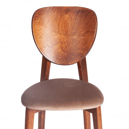 Стул DIAMANTE мягкое сидение бук, 42x42x85см, коричневый, ткань Tenerife Mocco_5