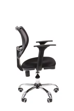 Офисное кресло для оператора CHAIRMAN 450 Chrome New Черный_2