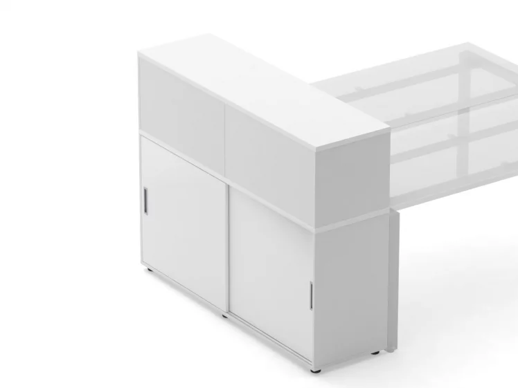 Тумба комбинированная высокая для рабочего модуля Deka 9.04.145 Белый_2
