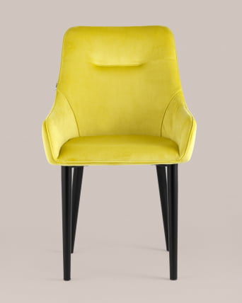Стул Джоан велюр Желтый_3