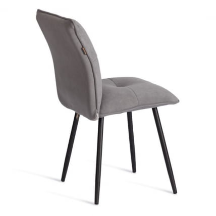 Стул обеденный Sweet LT, велюр, серый/черный, 29, 41х55х88 см_3