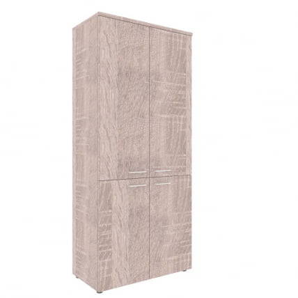 Шкаф для документов с глухими средними и малыми дверьми XHC 85.3 Дуб Сонома_0