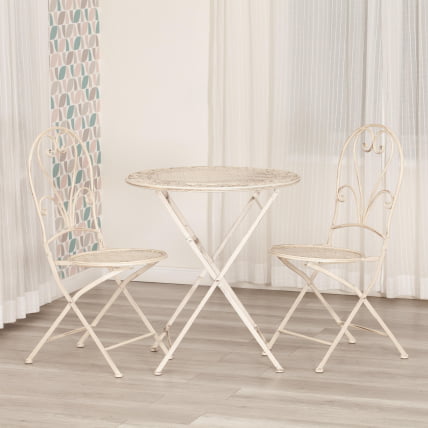 Стол Патио (ПЛ08-11139) стальной сплав, античный белый, 70х75 см / Patio (PL08-11139)_8