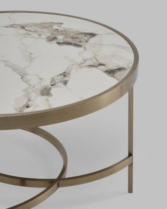 Журнальный столик Адриана 80*80 см светлая керамика_5