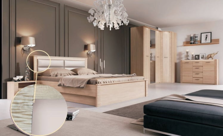 Кровать подъемная 1400 Элана №1 Дуб сонома/Ель карпатская_3