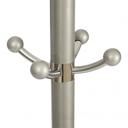 Вешалка Bara (mod. GH-8606) металл/хром/мрамор, 37 x 37 x 175 см, white (белый) / grey (серый)_2