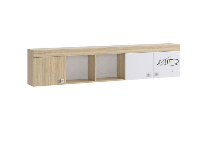 Полка Форсаж MKF-04 Дуб сонома/белый_0