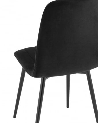 Стул Easy велюр черный 4 шт. комплект_6