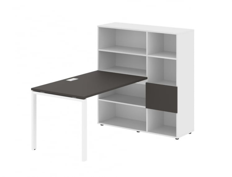 Рабочая станция EDIS EURST 1213 Мокко Белый Белый_0