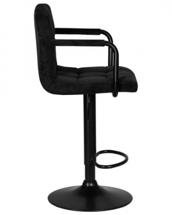 Стул барный DOBRIN KRUGER ARM BLACK (черный вельвет (LAR-E2041-52)) 2 шт_3