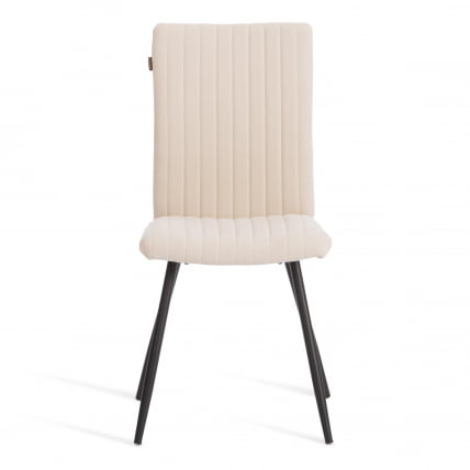 Стул обеденный Monte Carlo флок , 50х55х93, молочный/черный, 4_4