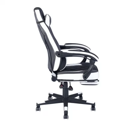 Геймерское кресло ТопЧаирс Вираге Черный-белый / TopChairs Virage_2