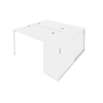 Рабочая станция с опорным шкафом-купе Metal System Б.РС-СШК-1.2 Белый_0