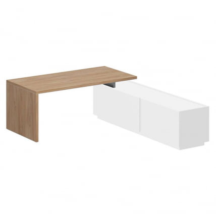 Стол на тумбу опорную 1,2,3 Oliver OL-060-20-02.GN Гикори натуральный_0