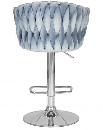 Стул барный DOBRIN MARCEL Пудрово-голубой велюр MJ9-74_4