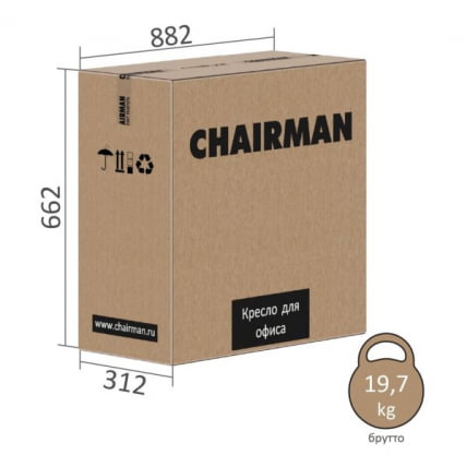 Кресло руководителя Chairman 702 ЭКО Черный_6