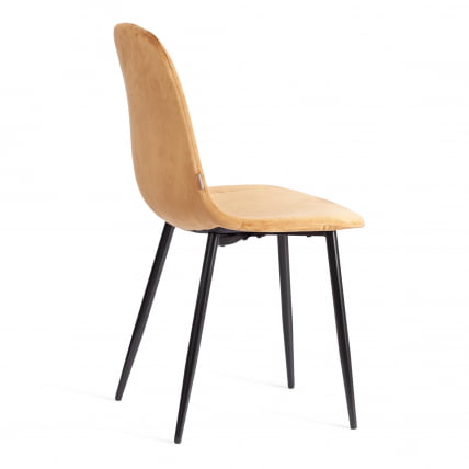 Стул BREEZE (mod. JSC-58) Велюр/металл , 44 х 53 х 86 см, brown (коричневый) HLR12 / черный_2