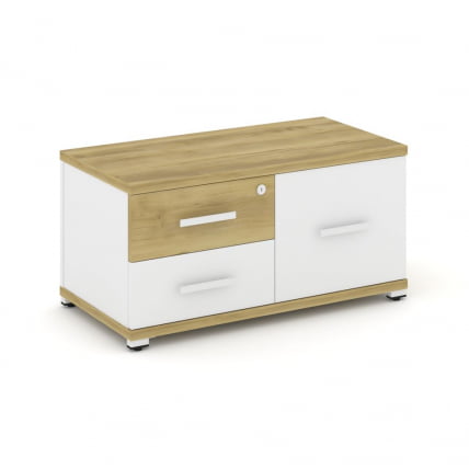 Тумба приставная сервисная CONCEPT CN.TSR-001 B/W Дуб Винченцо Белый бриллиант Белый_0