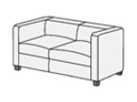 Диван двухместный Амбра 2Э Светло-коричневый_3