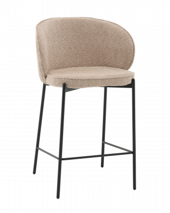 Стул полубарный Тисдейл букле бежевый_0