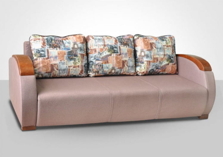 Диван-кровать Европа-2 каролина кофе замша 426-2 замша 509-2_0