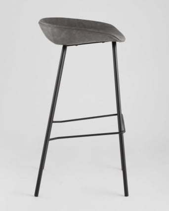 Стул барный Beetle Lite PU серый 2 шт_1