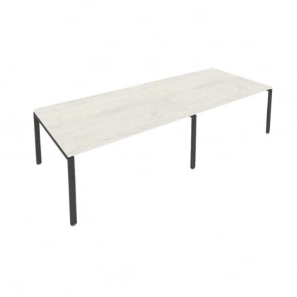 Переговорный стол (2 столешницы) Metal System Б.ПРГ-2.4 Наварра/Антрацит_0