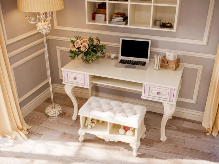 Стол письменный Маркиза ЛД 517.045.000 Алебастр_4