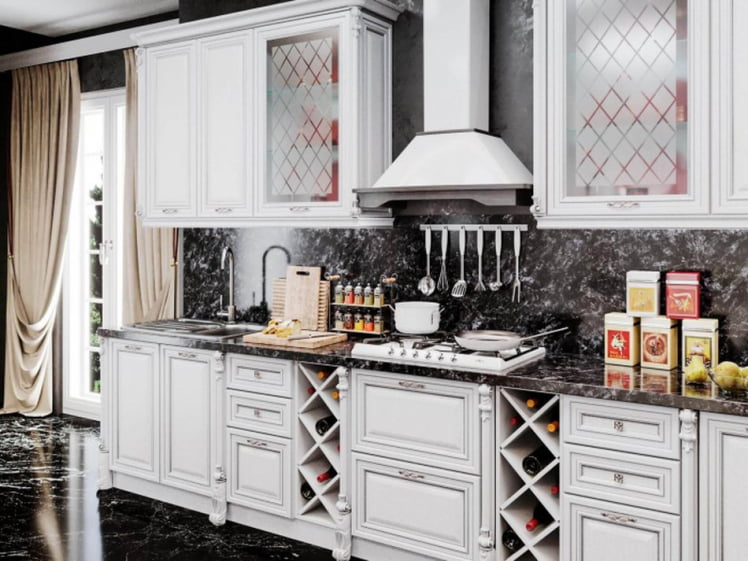 Тумба кухонная винная Тип 4 Италия ЛД 270.070.000 Белая_3