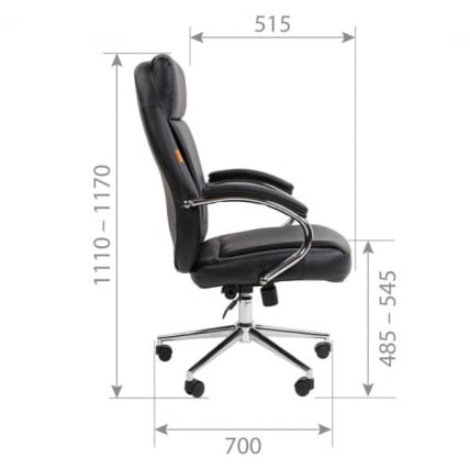 Кресло руководителя Chairman 794 экокожа Бежевый_3