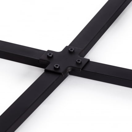 Комплект (стол, 4 стула) QUADRON (mod. PT14) Стол: МДФ/металл, стул: металл/велюр, 100х100х73 см, 69х56х71 см, Light-grey(св-серый) HLR-14/черный_12